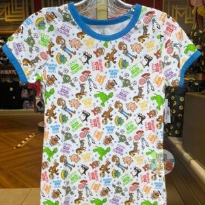 NWT Toy Story Land All Over Print Ringer Tee 3X WDW
